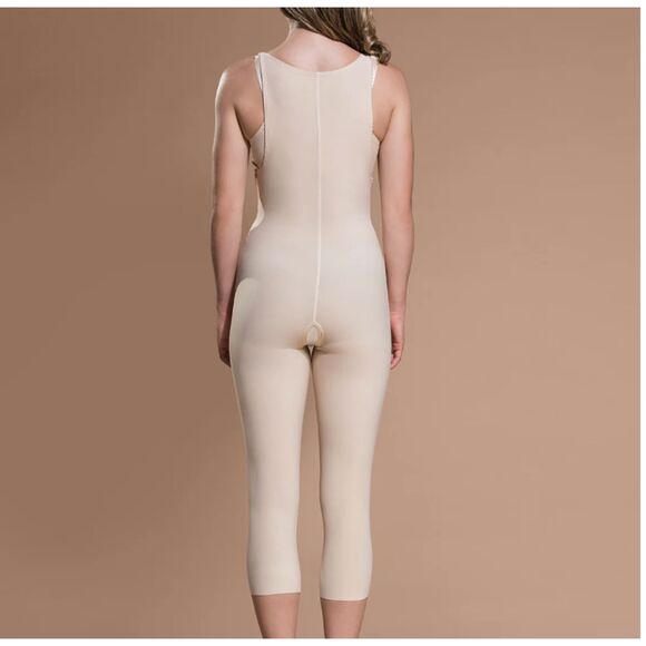 Marena Recovery Compression Girdle BLACK XL Suspenders Zippers Calf Length - Picture 4 of 9